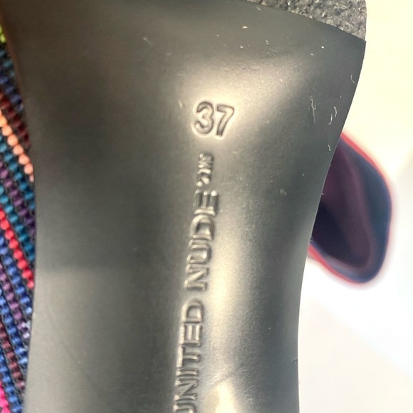 NWOT United Nude Fold Hi Multi-Colored Ankle Booties in Fruit Punch, Size 6.5 - Picture 11 of 13